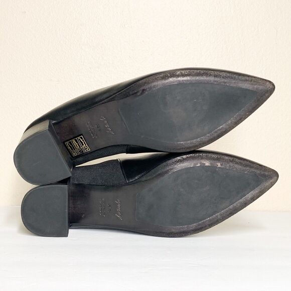 Marséll Low Ankle Booties 37.5 US 7.5 Black Leather Slip-On Chelsea Boot Marsell - Picture 5 of 8